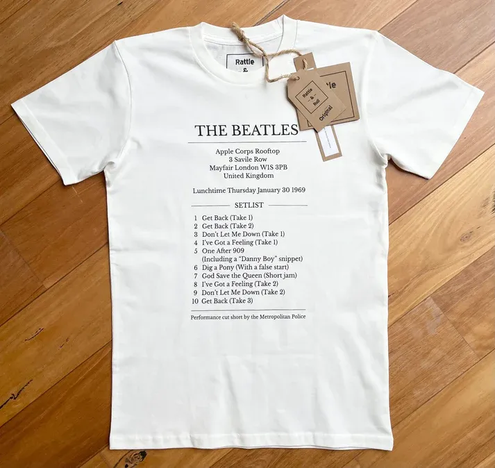 RATTLE AND ROLL - RATTLE AND ROLL  THE BEATLES TEE 2 XLARGE