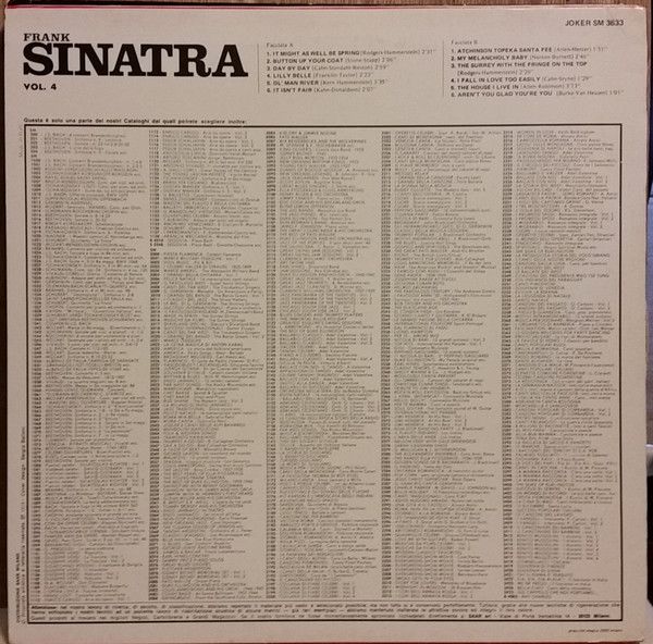 Frank Sinatra - Vol. 4 | Joker (SM 3633) - 2
