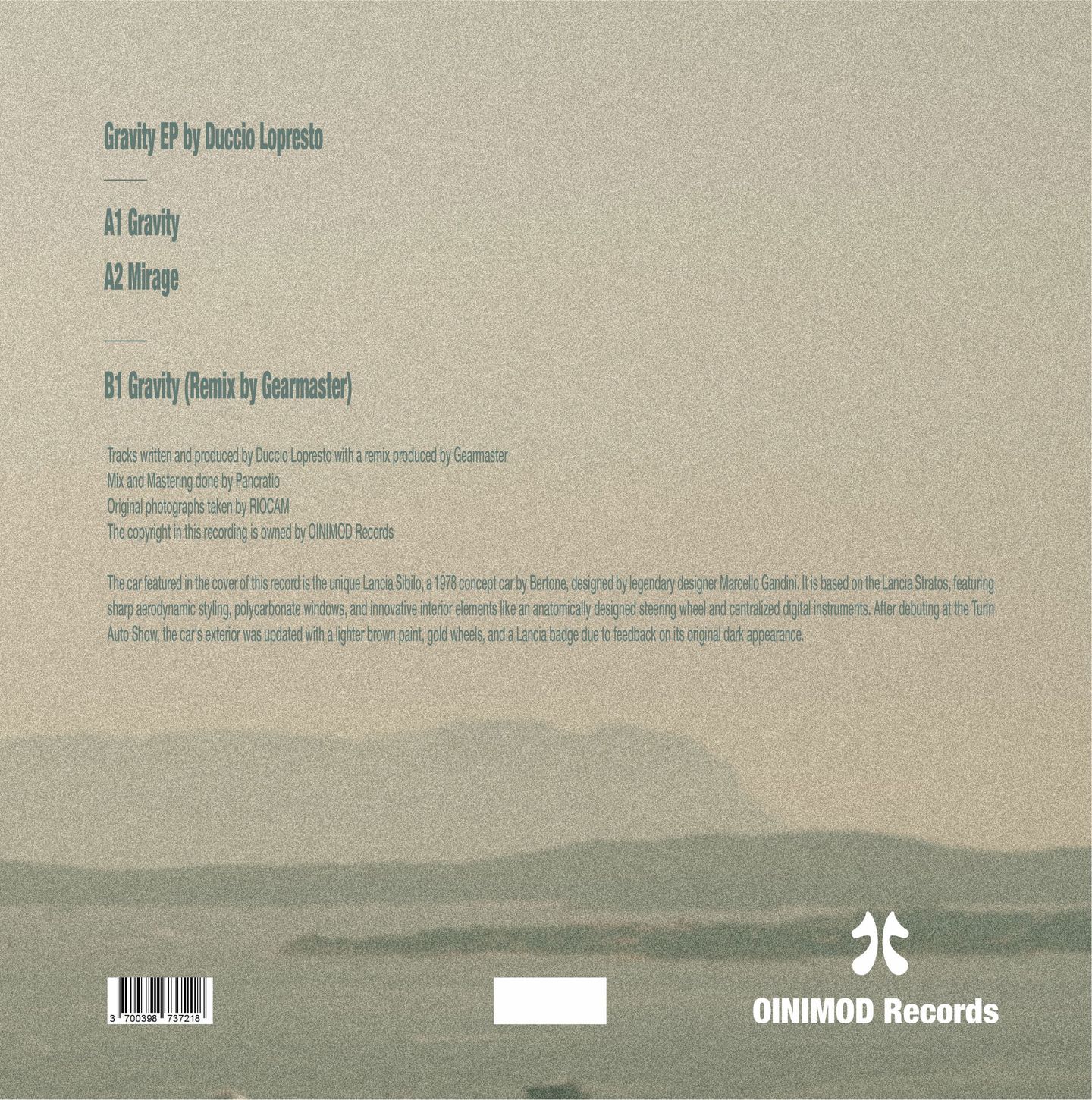 Duccio Lopresto - Gravity | Oinimod Records (ONMD001) - 2
