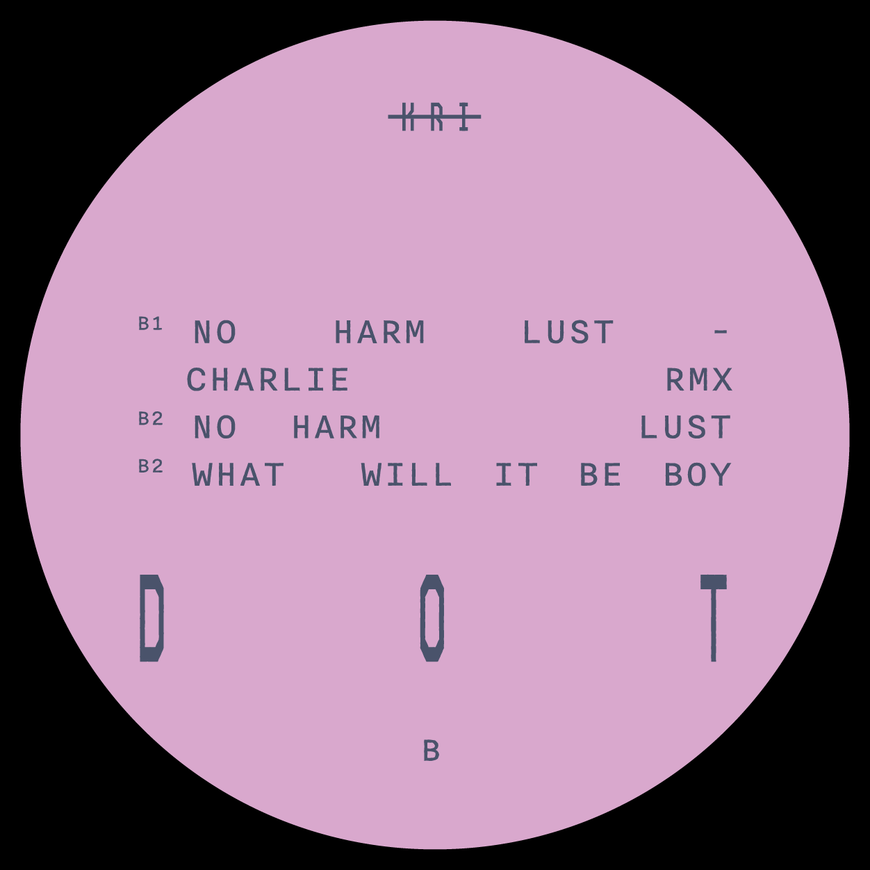 Black Dot - Lust | KRI records (KRI014) - main