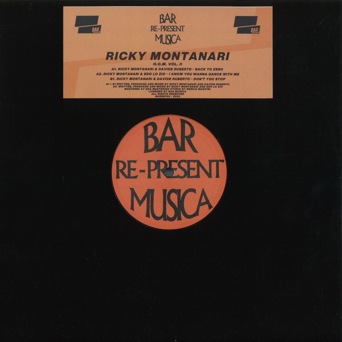 Ricky Montanari - H.O.M. Vol. II | BAR Musica (BARREP05) - 2