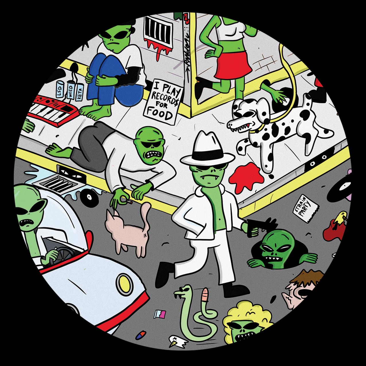 Various Artists - The Space Hood V.A | Strain Records (STRN002) - main
