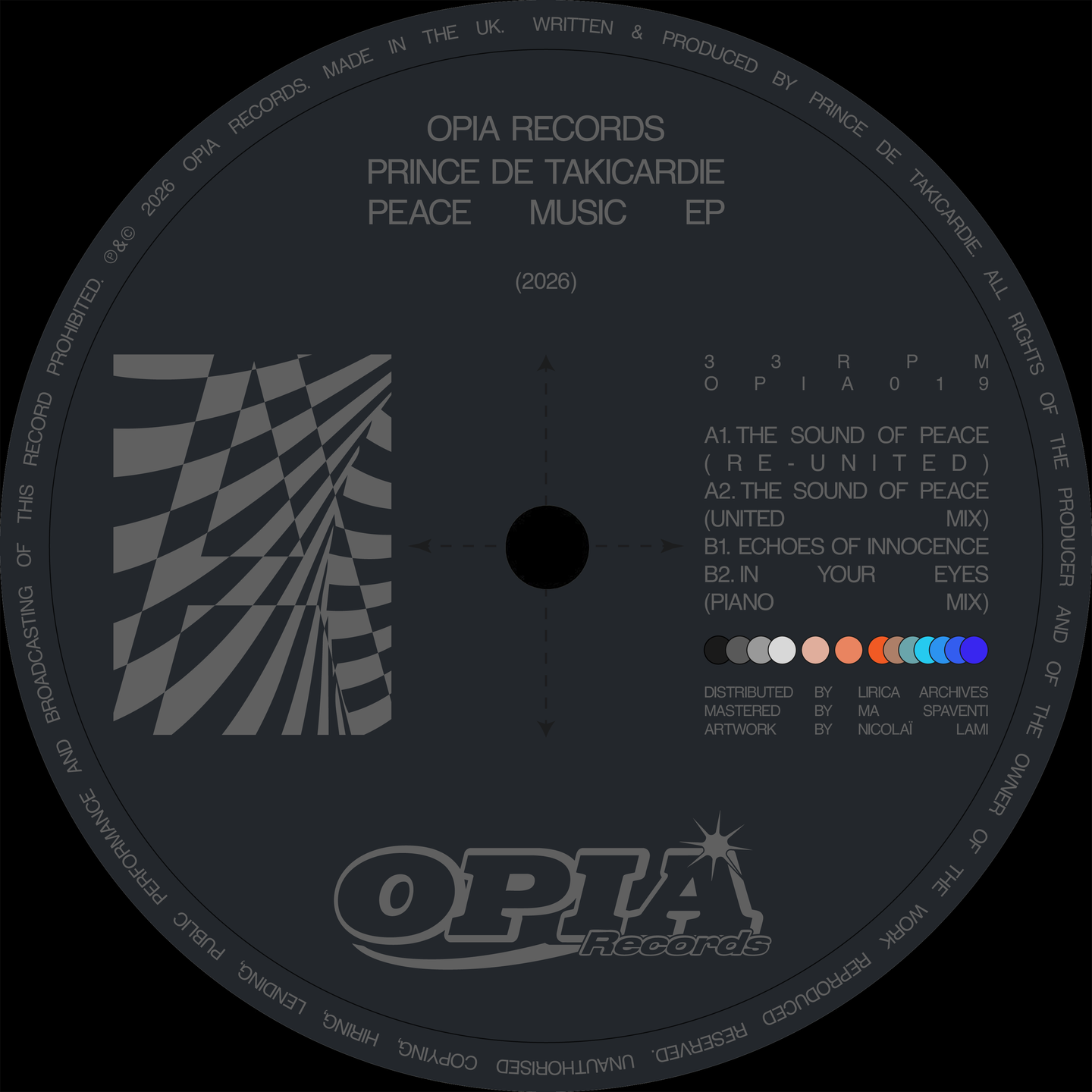 Prince de Takicardie - Peace Music EP | Opia Records (OPIA019) - main