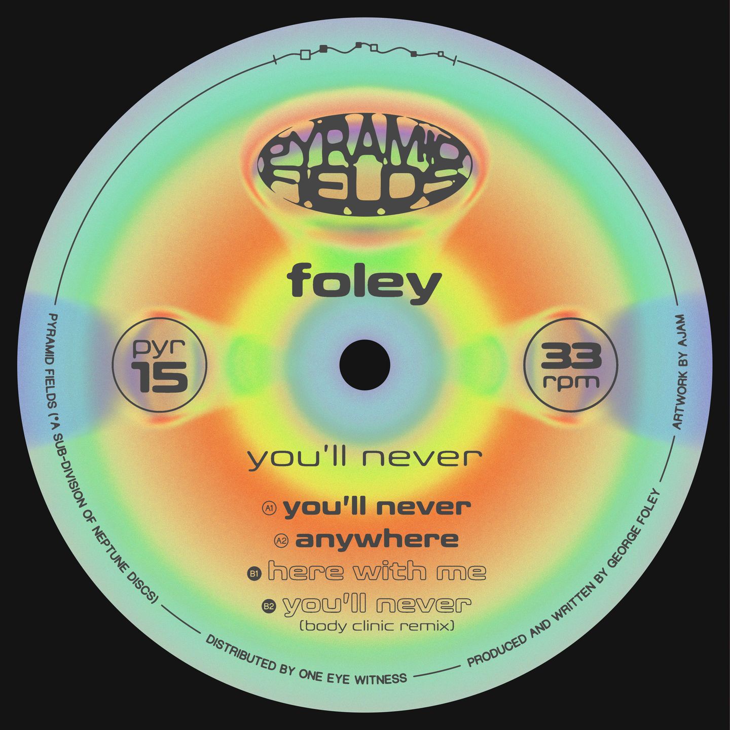 Foley - You’ll Never | Pyramid Fields (PYR015)