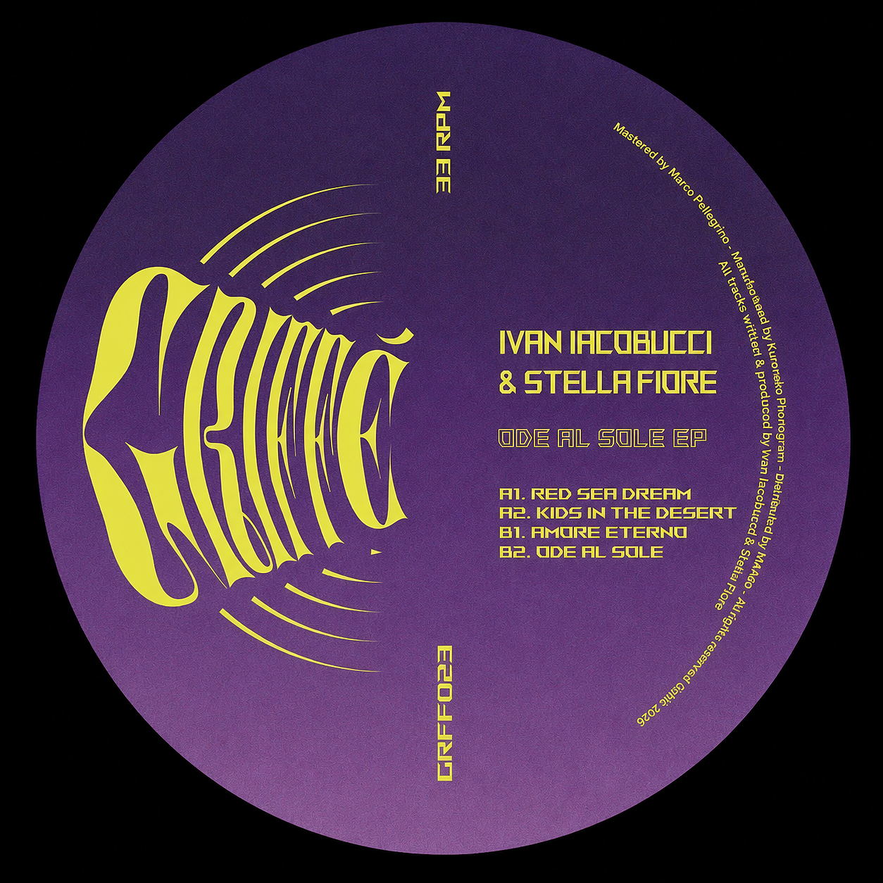 Ivan Iacobucci  &  Stella Fiore - Ode Al Sole EP | Griffé (GRFF023)