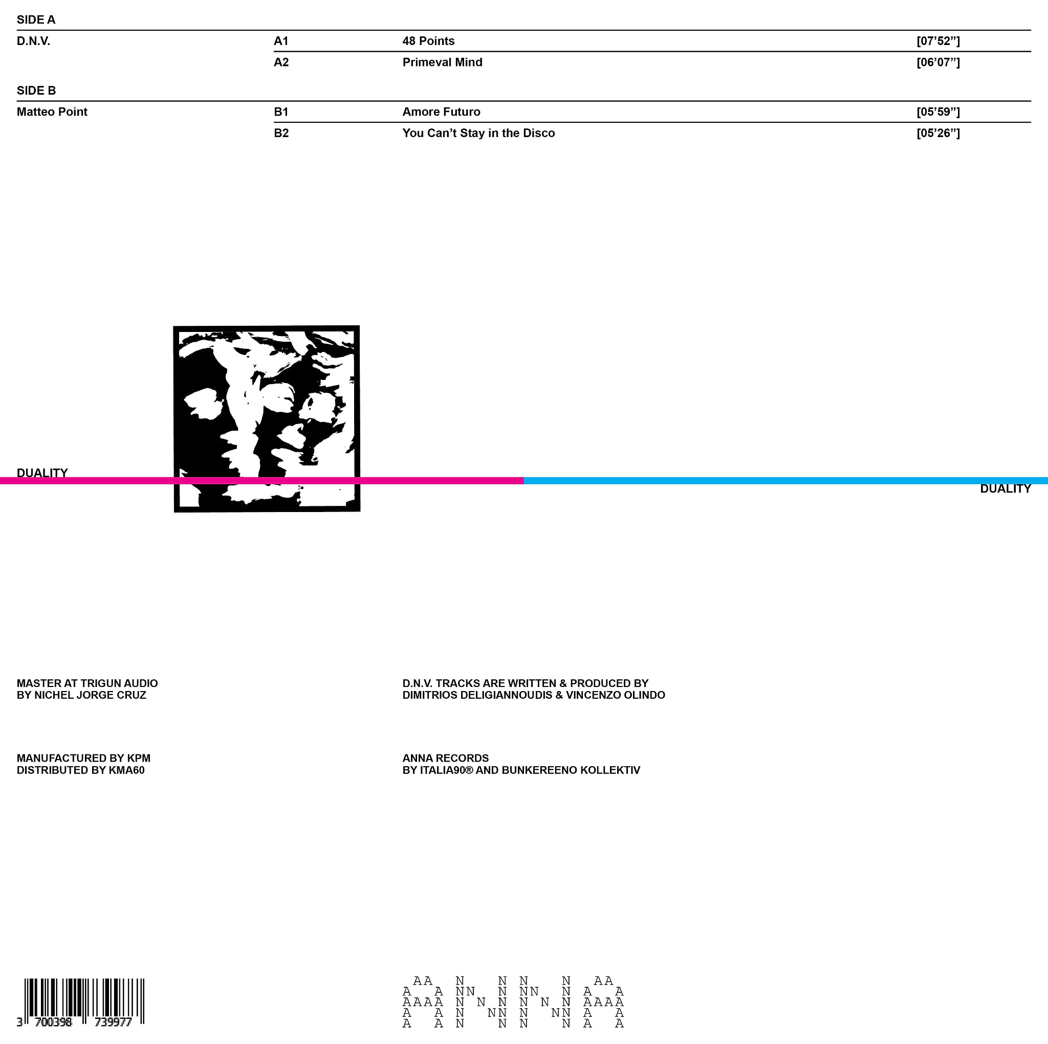 D.N.V.  &  Matteo Point - Duality EP | Anna Records (ANN002) - 2