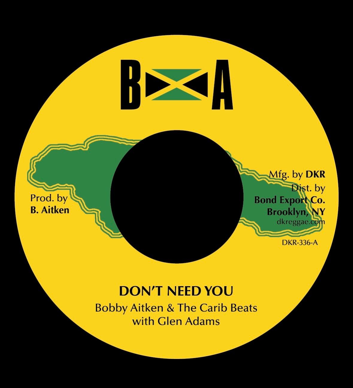 Glen Adams  &  Bobby Aitken  &  Val Bennett - Don't Need You/Wonder Music | DKR () - main