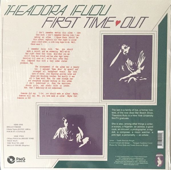 Theadora Ifudu - First Time Out | PMG (PMG078LP) - 2