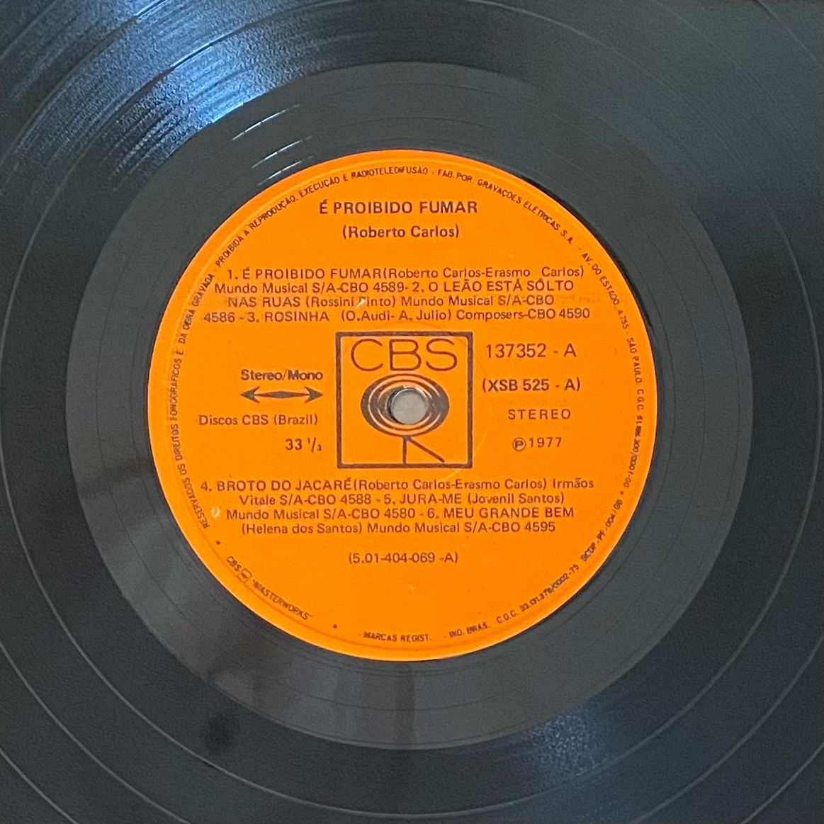 Roberto Carlos - É Proibido Fumar | CBS (137352) - 3 Roberto Carlos - É Proibido Fumar | CBS (137352) - 3