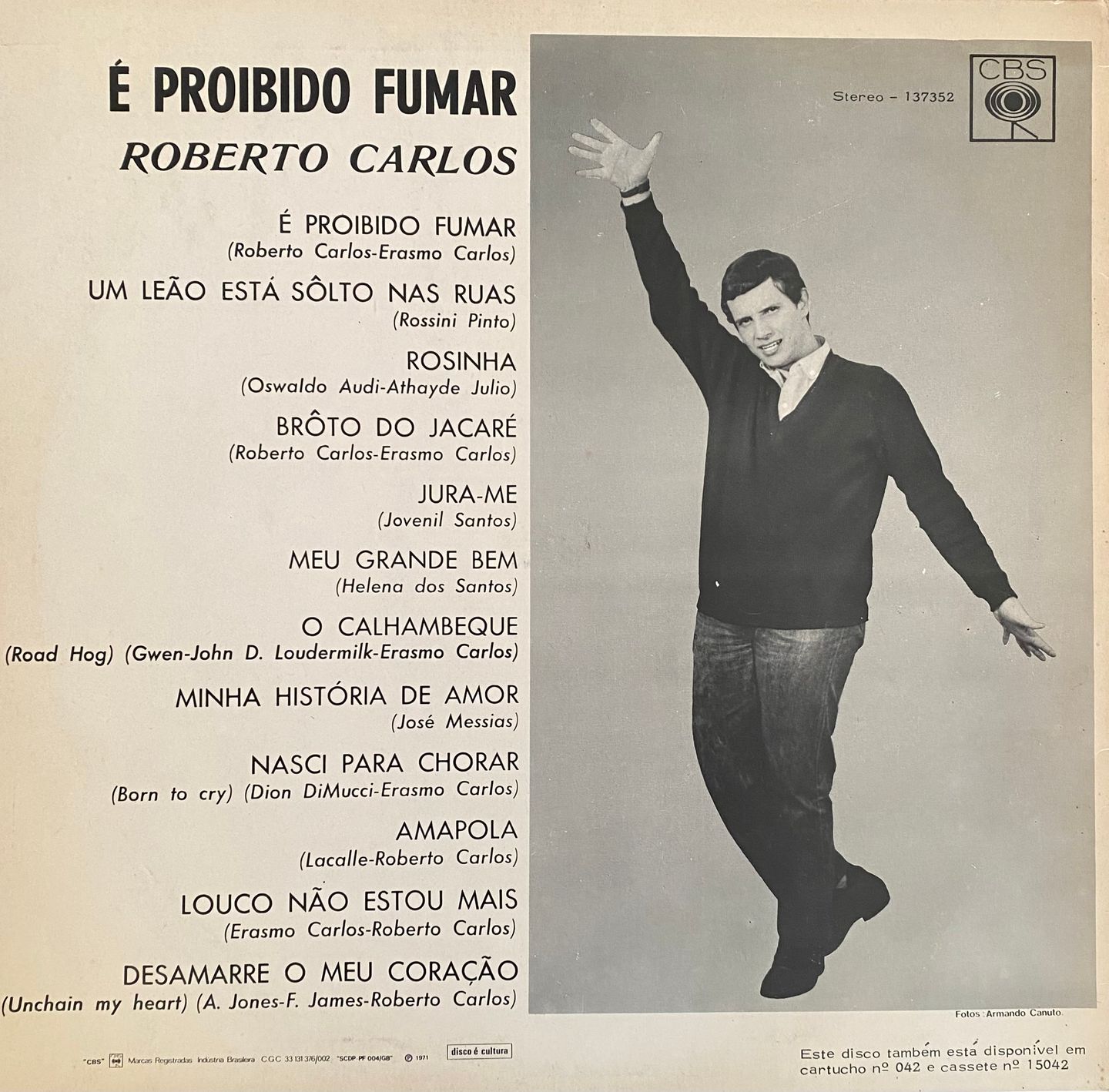 Roberto Carlos - É Proibido Fumar | CBS (137352) - 2 Roberto Carlos - É Proibido Fumar | CBS (137352) - 2