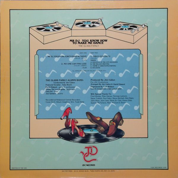 The Glass Family - Mr DJ • You Know How To Make Me Dance | JDC Records (JDC 62177) - 2