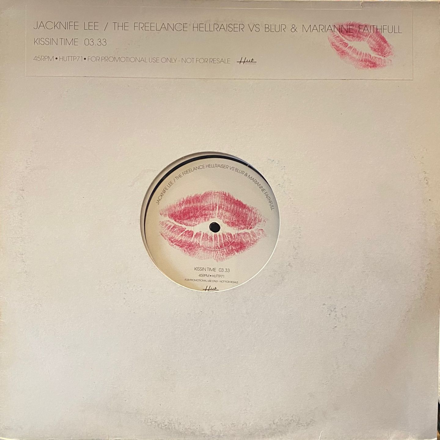 Jacknife Lee / Freelance Hellraiser vs Blur & Marianne Faithfull - Kissin Time | Hut Recordings (HUTTP 71) - main