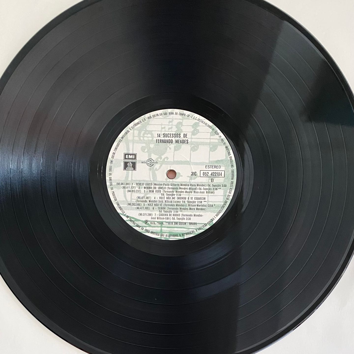 Fernando Mendes - 14 Sucessos de Fernando Mendes | EMI () - 3