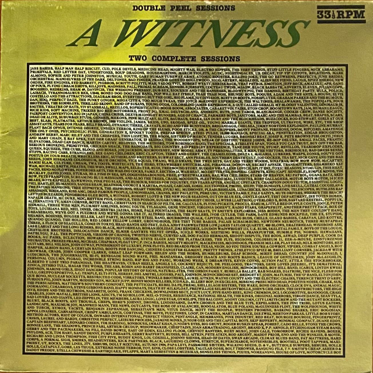 A Witness - Double Peel Sessions | Strange Fruit (SFPMA206) - main