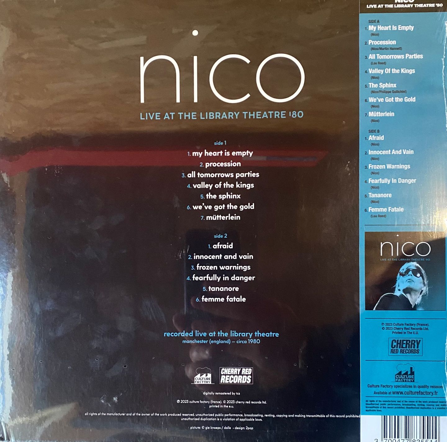 Nico - Live At The Library Theatre '80 | Cherry Red (783551) - 2