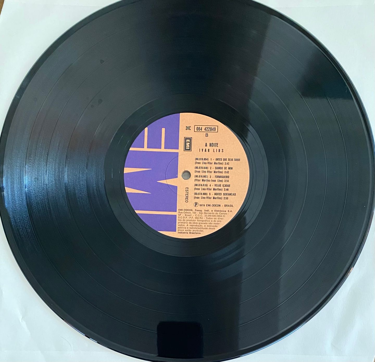 Ivan Lins - A Noite | EMI (31C 064 422849) - 4 Ivan Lins - A Noite | EMI (31C 064 422849) - 4