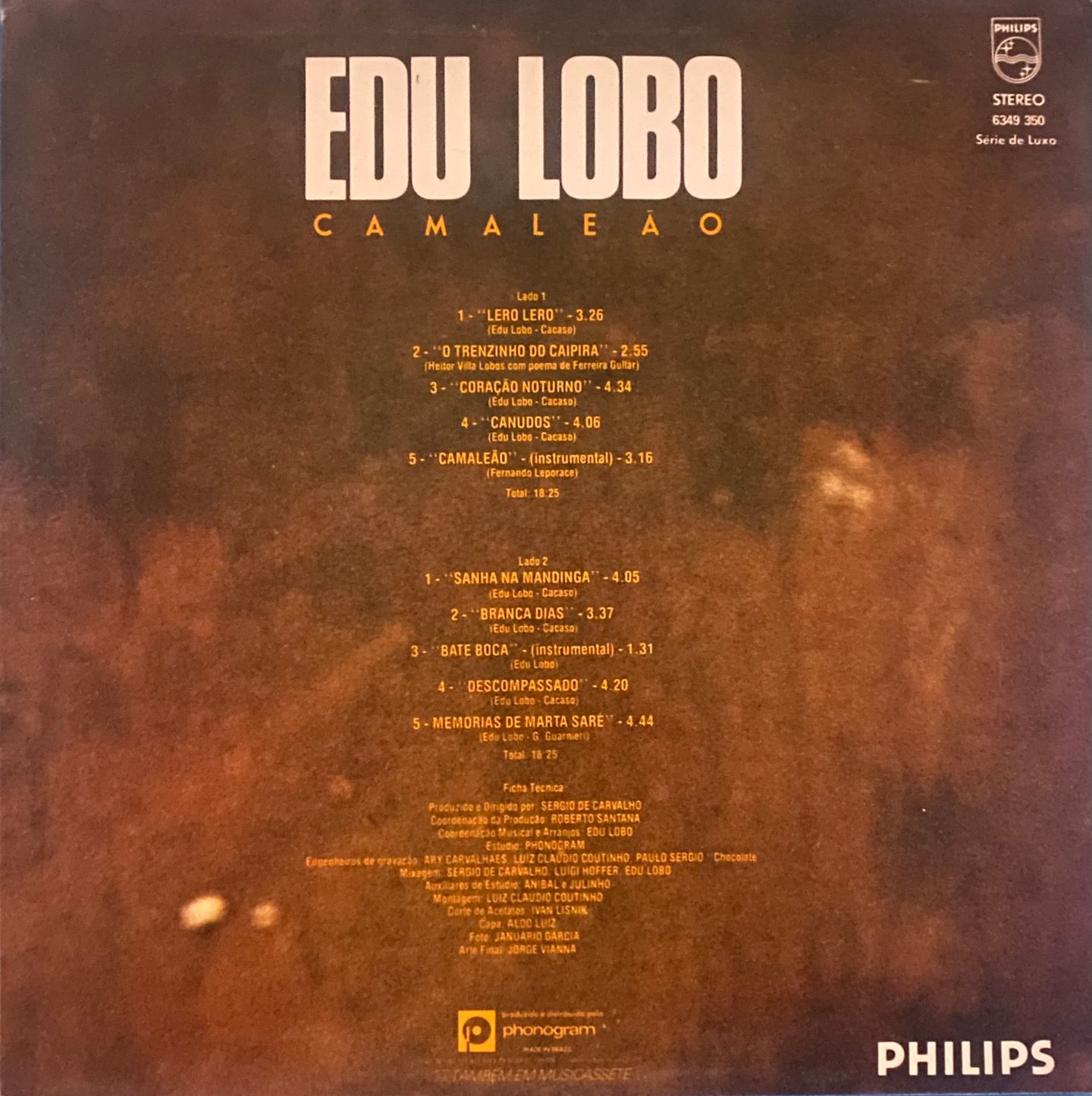 Edu Lobo - Camaleão | Philips (6349 350) - 2