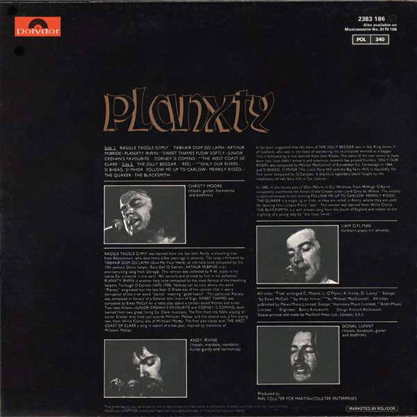 Planxty - Planxty | Polydor (2383 186) - 2