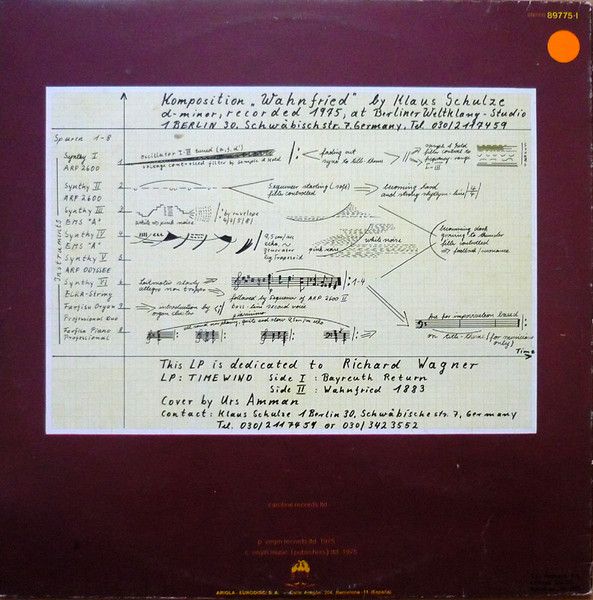Klaus Schulze - Timewind | Caroline Records (89.775-I) - 2