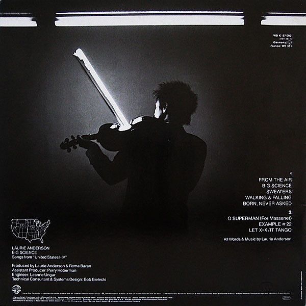 Laurie Anderson - Big Science | Warner Bros. Records (WAR 57002) - 2
