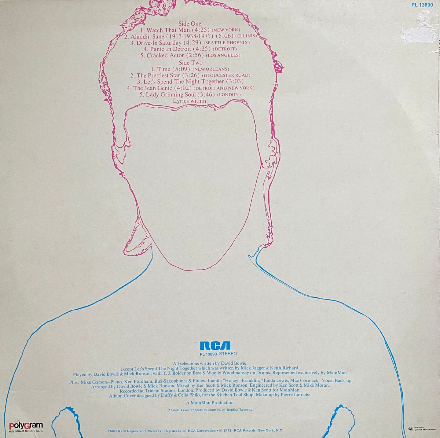 David Bowie - Aladdin Sane | RCA Victor (PL-14852) - 2