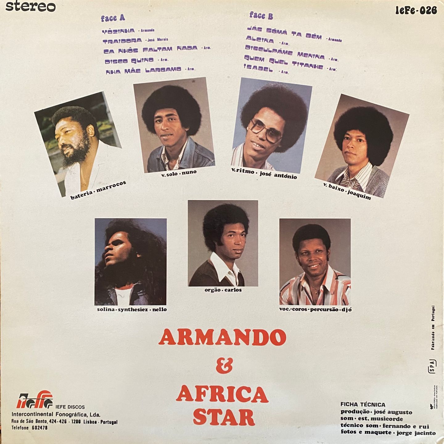 Armando Almeida & Afrika Star - Vôzinha Traidora | Iefe Discos (IEFE-026) - 2