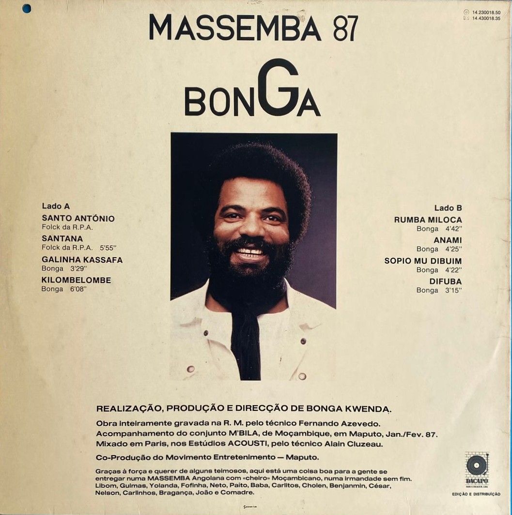 Bonga - Massemba 87 | Dacapo (14.230018.50) - 2