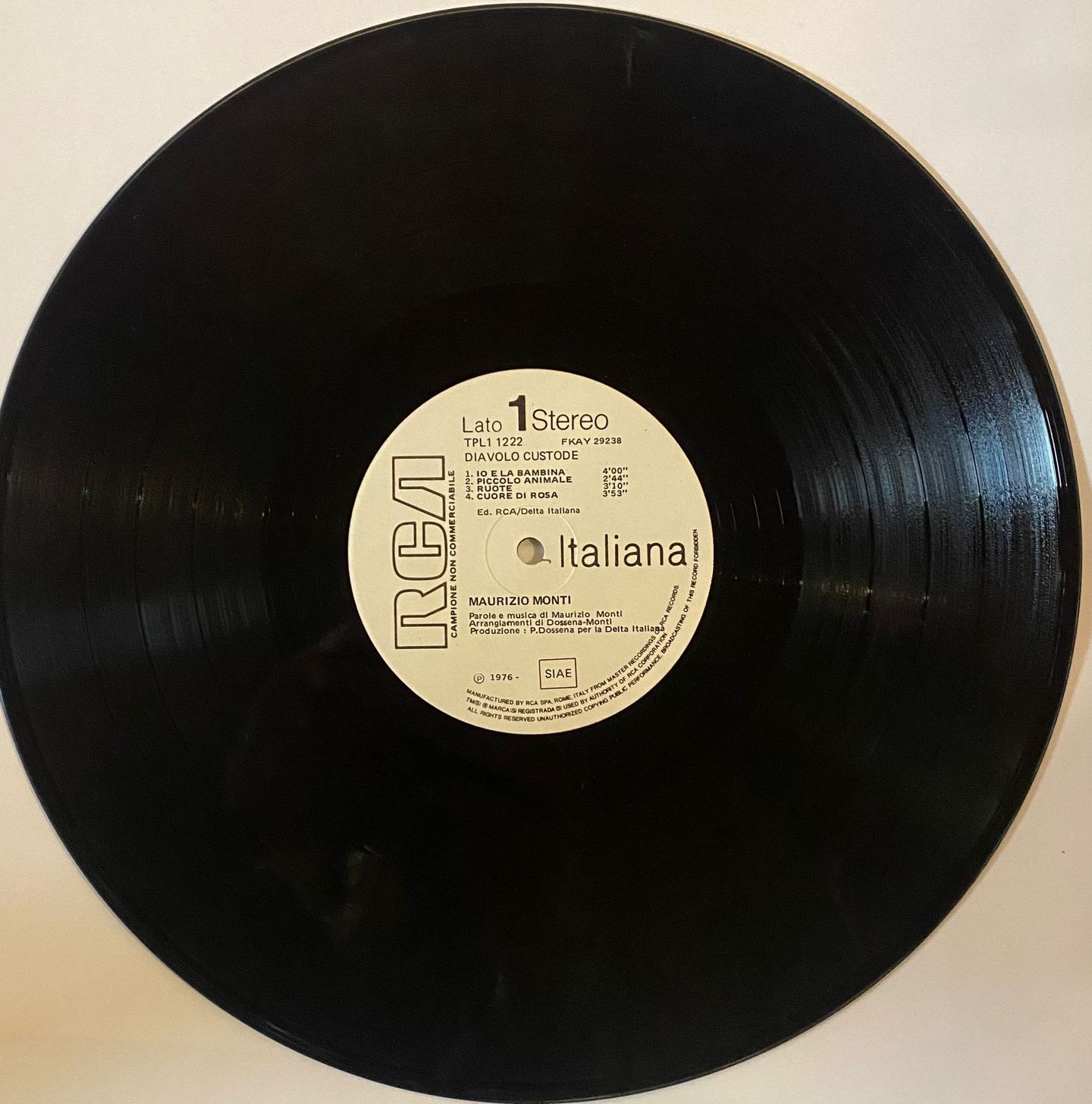 Maurizio Monti - Diavolo Custode | RCA (TPL1-1222) - 3