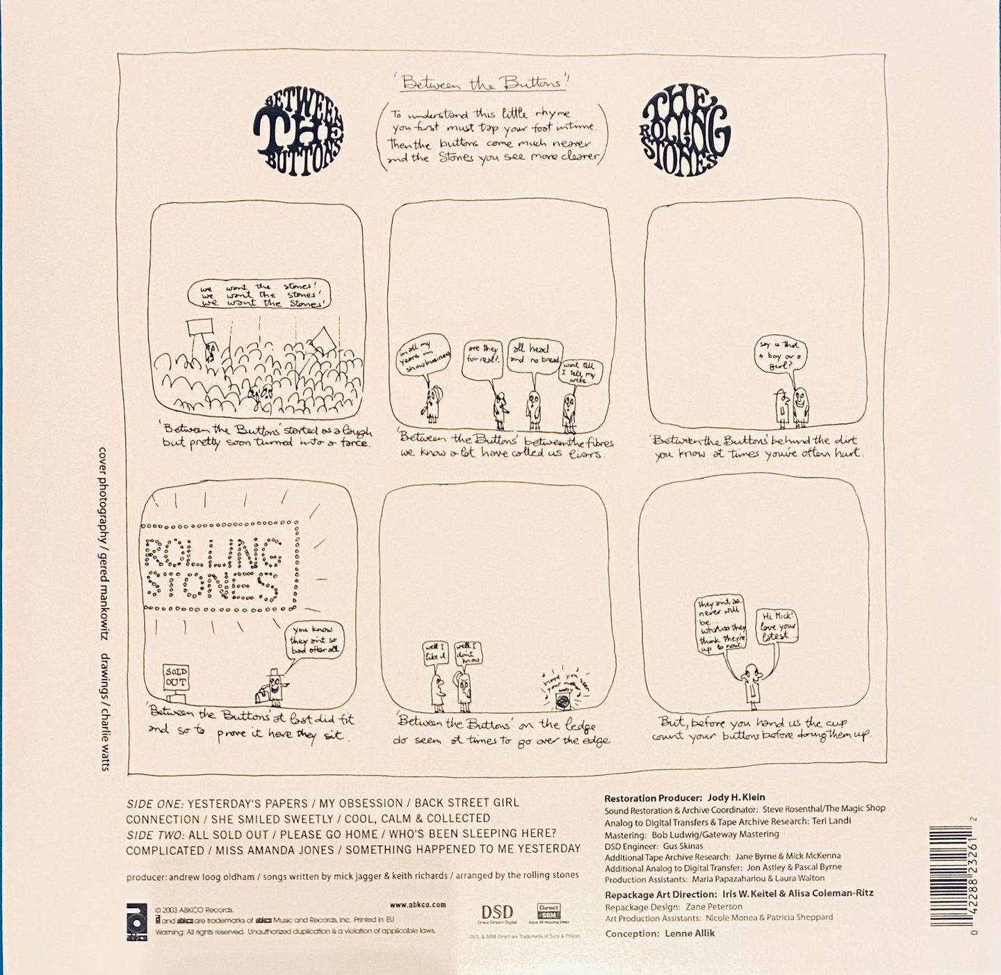 The Rolling Stones - Between The Buttons | ABKCO (882 326-1) - 2