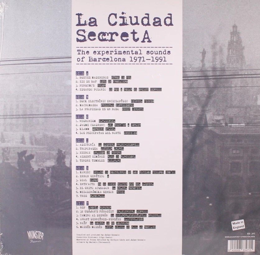 Various - La Ciudad Secreta. The Experimental Sounds Of Barcelona 1971-1991 | Munster Records (MR 347) - 2