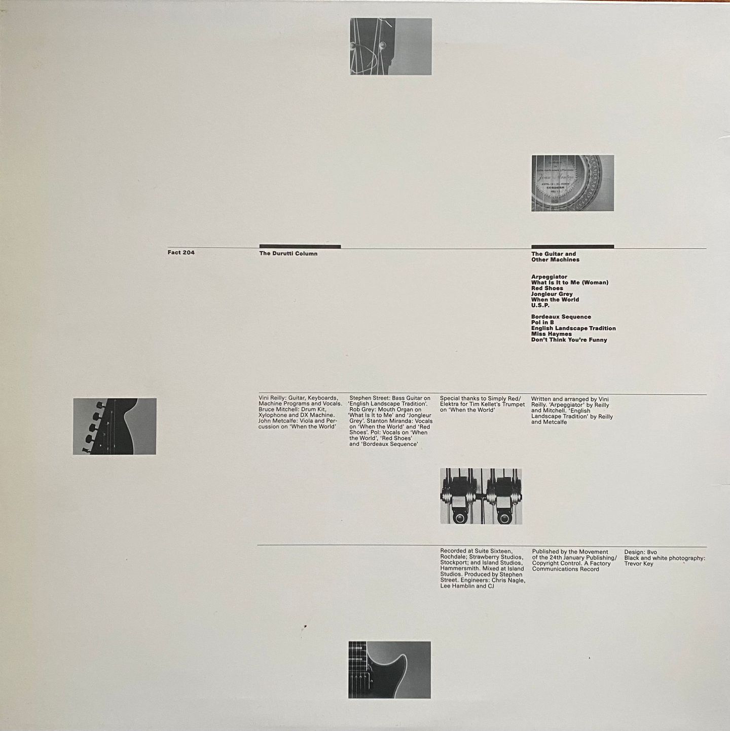 The Durutti Column - The Guitar And Other Machines | Factory (Fact 204) - 2 The Durutti Column - The Guitar And Other Machines | Factory (Fact 204) - 2