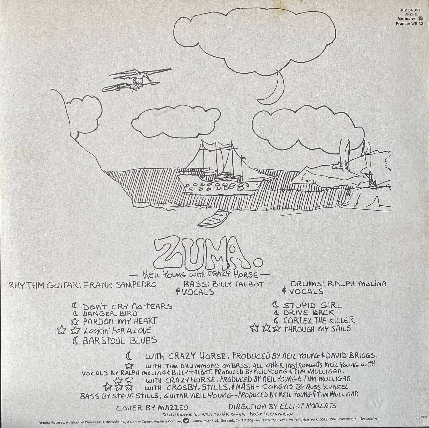 Neil Young With Crazy Horse - Zuma | Reprise Records (K54057) - 2