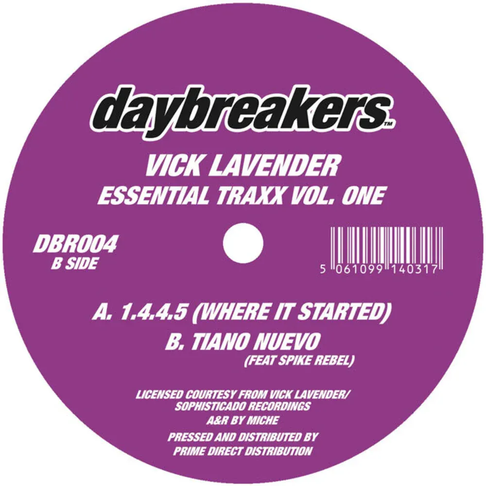 Vick Lavender - Essential Traxx Vol. One | Daybreakers (DBR004) Vick Lavender - Essential Traxx Vol. One | Daybreakers (DBR004)