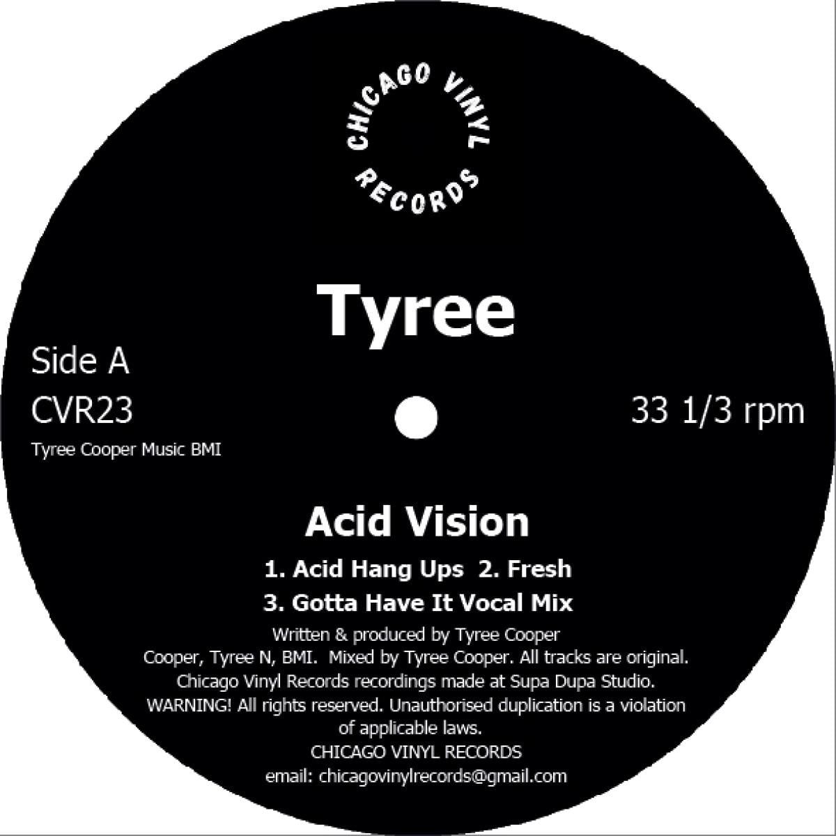 Tyree Cooper - Acid Vision | Chicago Vinyl Records (CVR23)