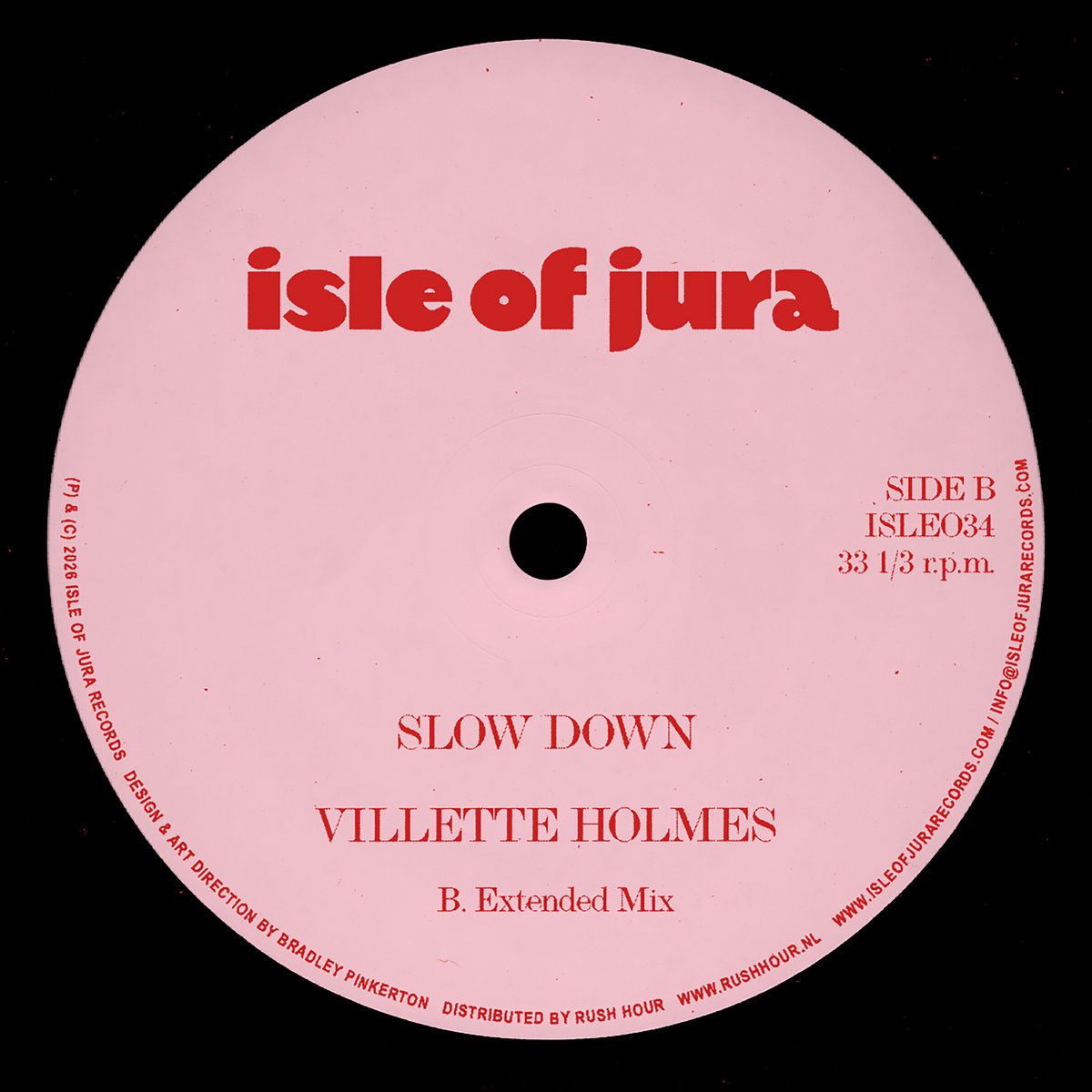 Villette Holmes - Slow Down | Isle Of Jura (ISLE034) - main