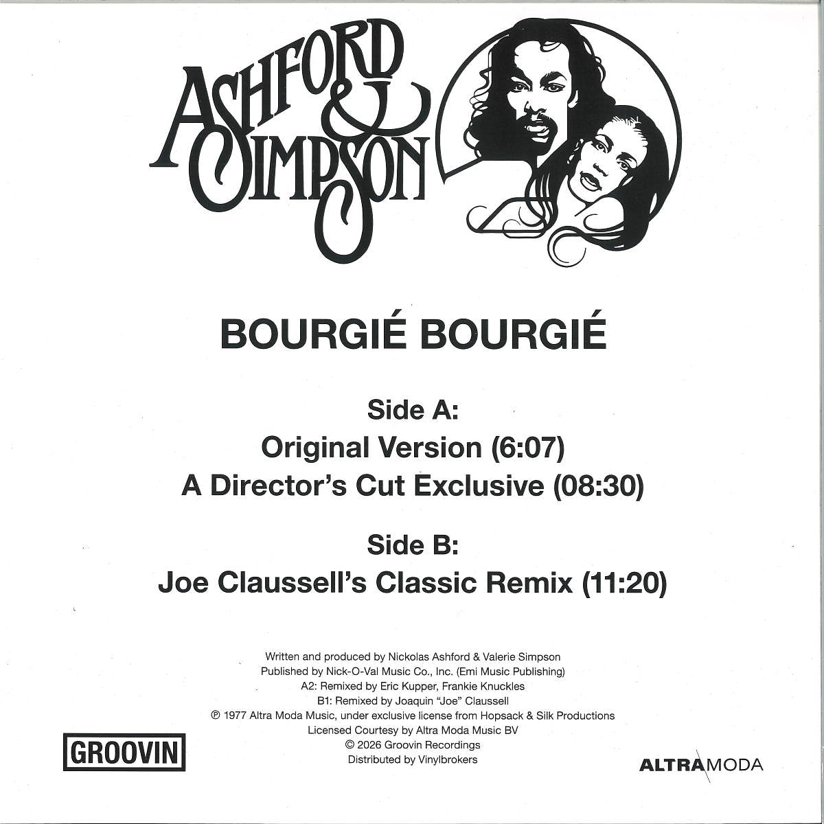 Ashford & Simpson - Bourgié Bourgié | Groovin Recordings (GR-12138)