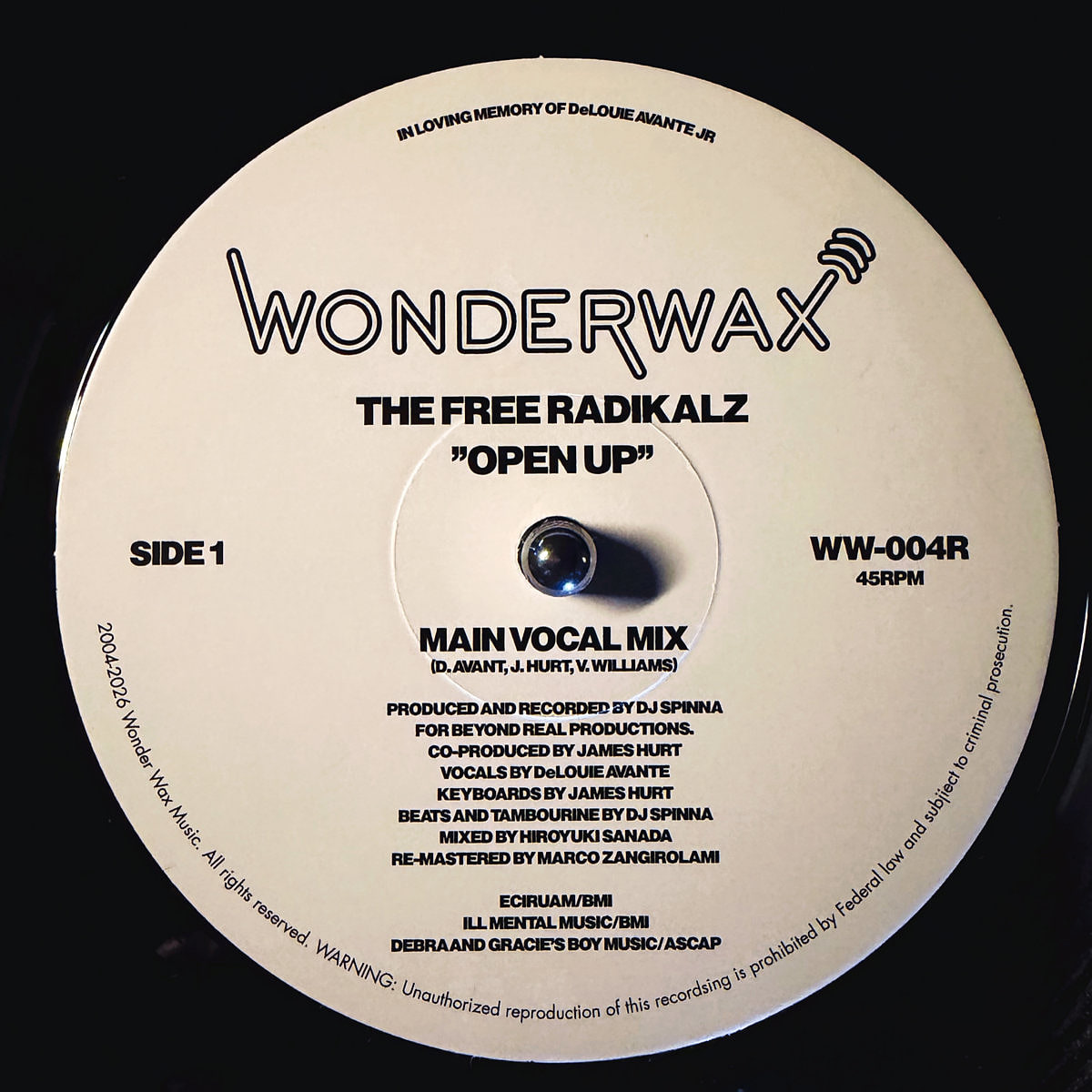 The Free Radikalz - Open Up | Wonderwax (WW-004R)