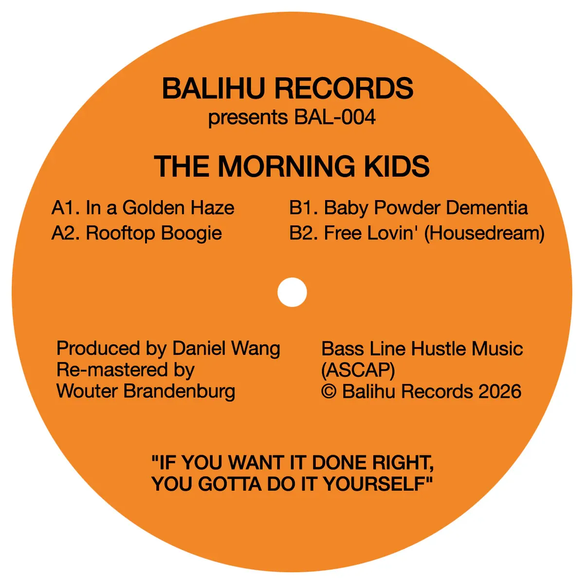 The Morning Kids - In A Golden Haze | Balihu Records (BAL-004) - main