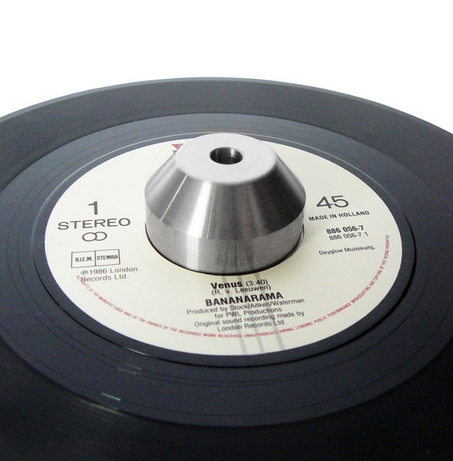 Le Discopathe - CENTREUR / ADAPTATEUR EN PLASTIQUE NOIR POUR SINGLES 45T - main