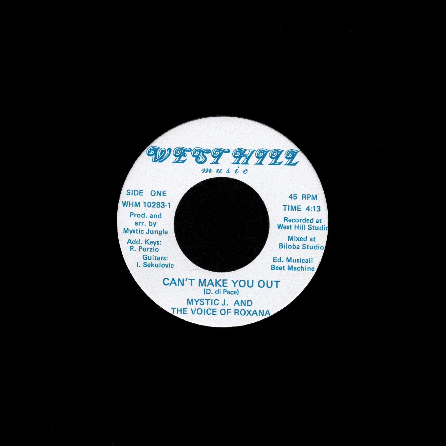 Mystic Jungle  &  The Voice Of Roxanna - Can't Make You Out / Mountain River | West Hill Music (WHM10283) - main