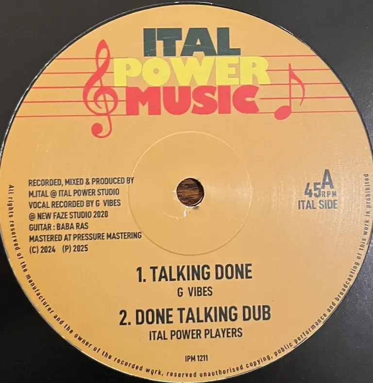 G. Vibes , M.ITAL - TALKING DONE/EXPIRED CONNECTIONS | Ital Power Music (IPM1211)