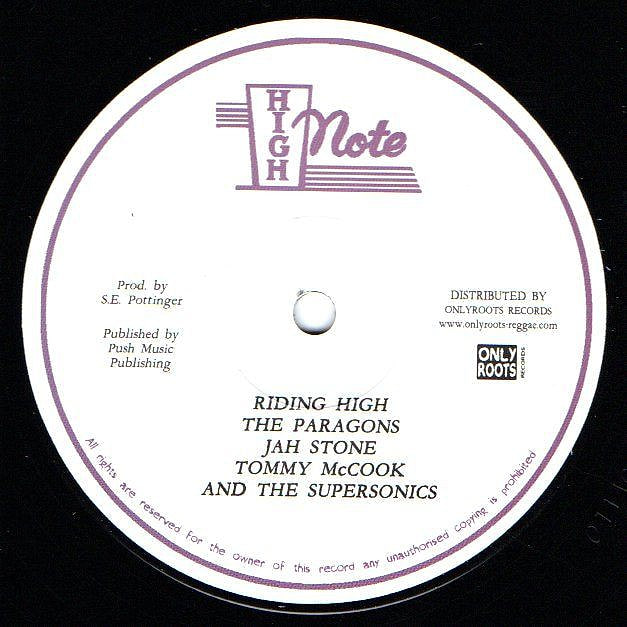 The Paragons , Jah Stone , Tommy McCook & The Supersonics / The Paragons - Riding High / Mercy, Mercy, Mercy | High Note (none)