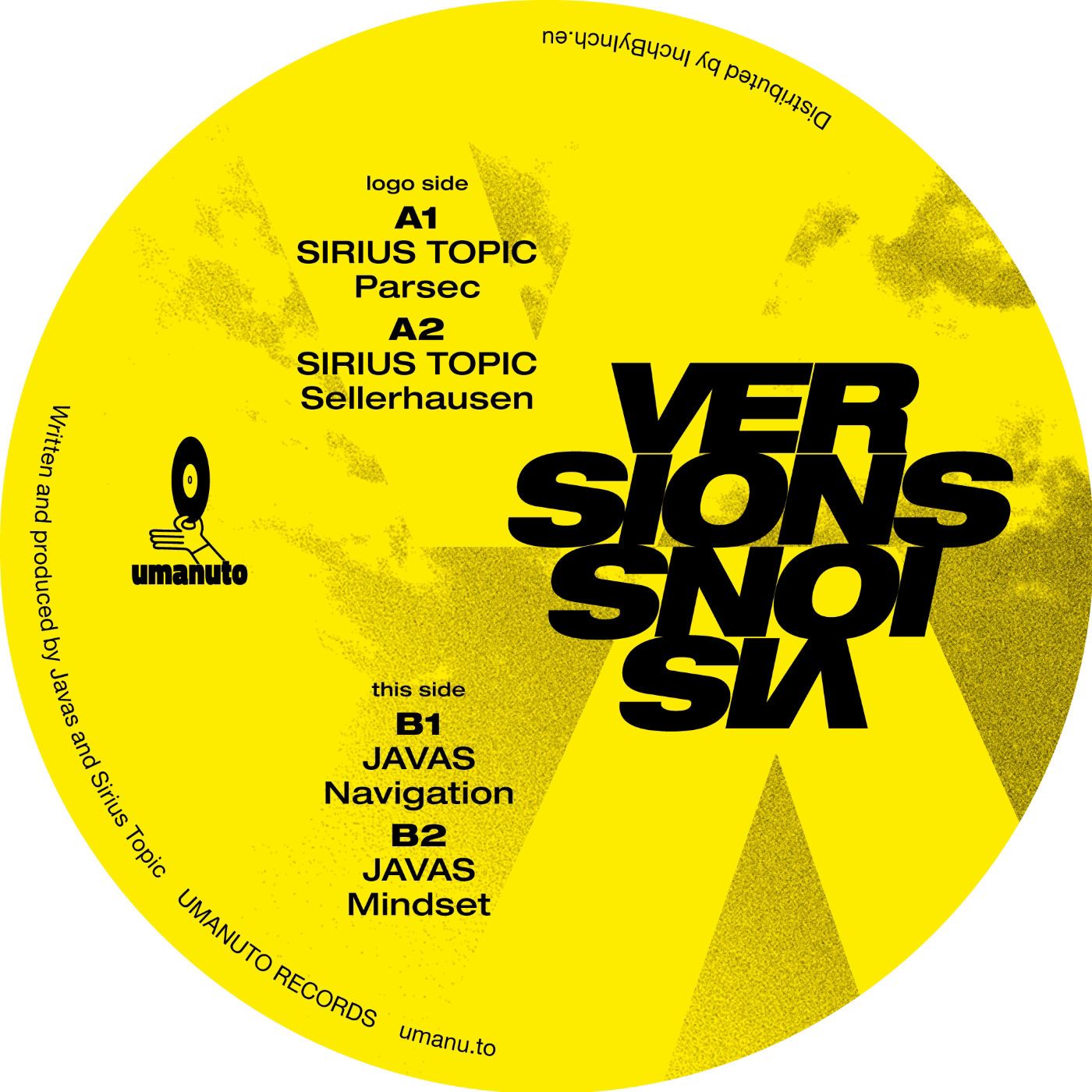 Sirius Topic & Javas - Versions Visions | Umanuto records (UMNT003) - main Sirius Topic & Javas - Versions Visions | Umanuto records (UMNT003) - main