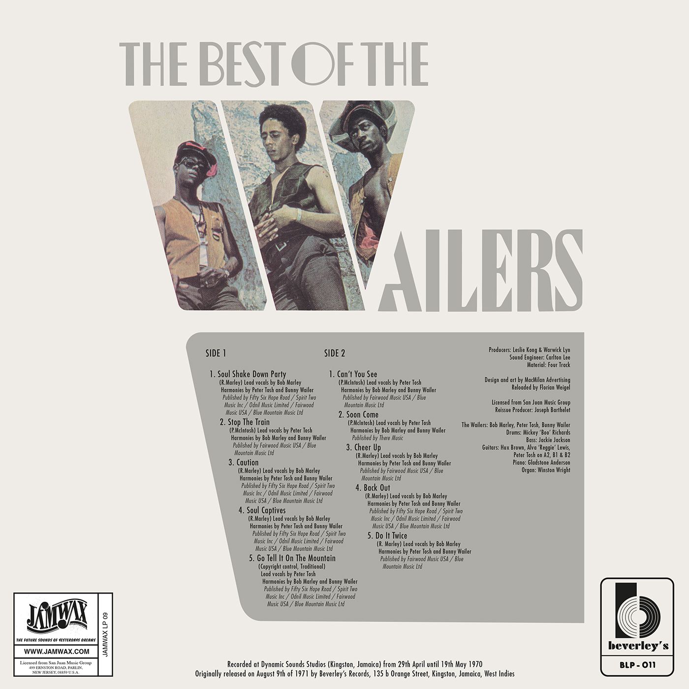 Bob Marley & The Wailers - The Best Of The Wailers | Jamwax (JAMWAXLP09) - 2