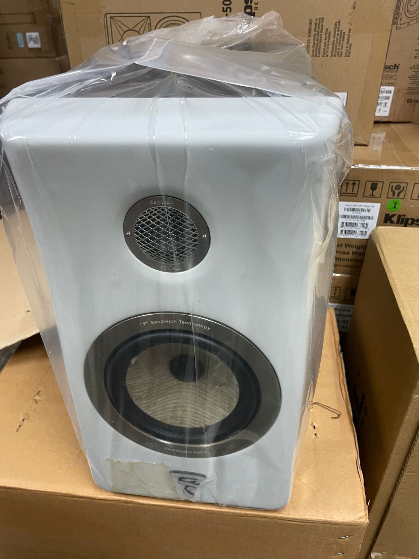 Focal - Focal Kanta N1 White/Black Bookshelf Speakers Pair with Stands - 4