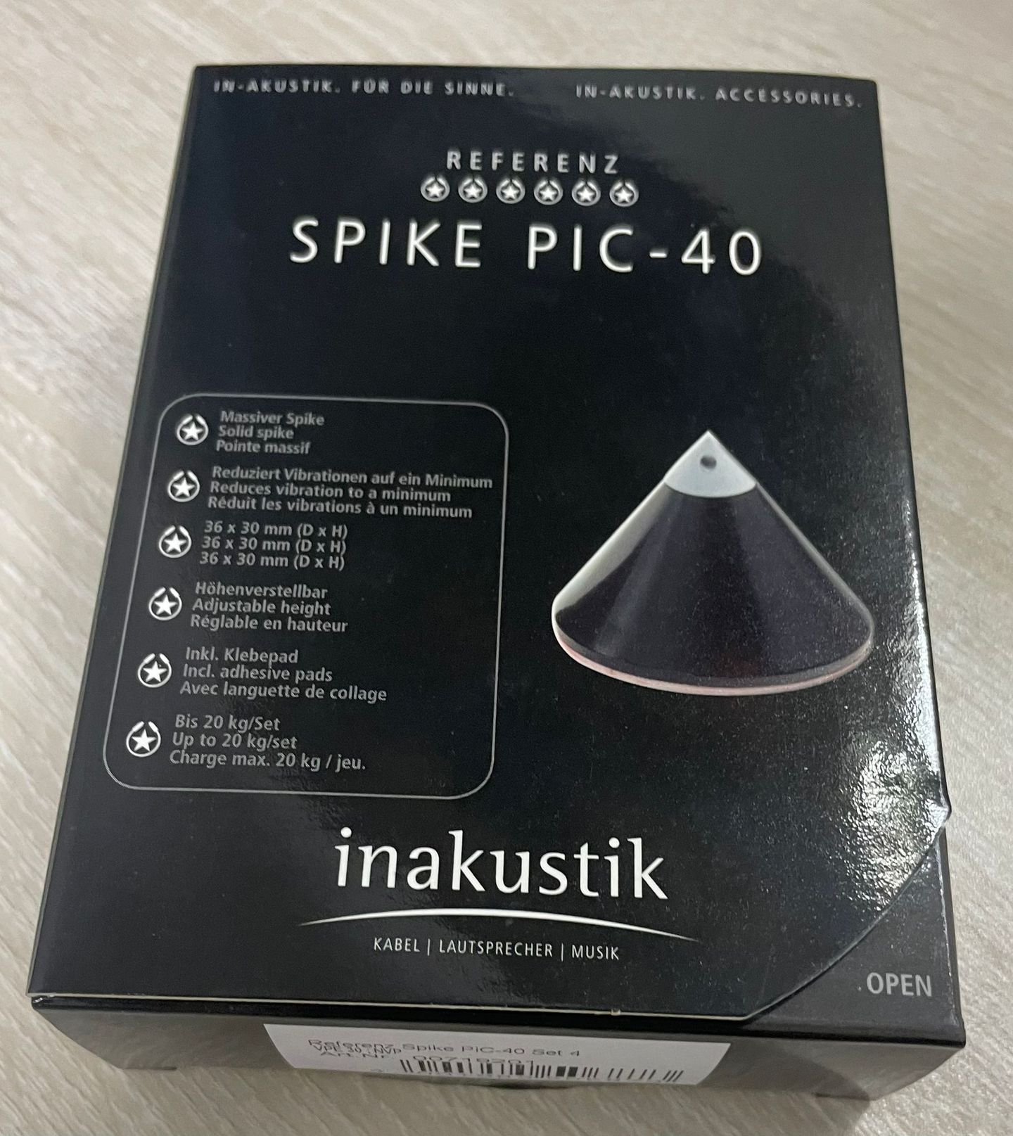 Inakustik - Inakustik Referenz Spike PIC-40 (Set of 4) - main