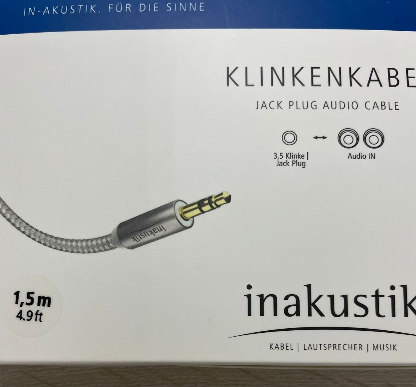 Inakustik - Inakustik Klinkenkabel premium jack cable 3.5 mm jack to 2 x RCA 1.5 M Pair - 3