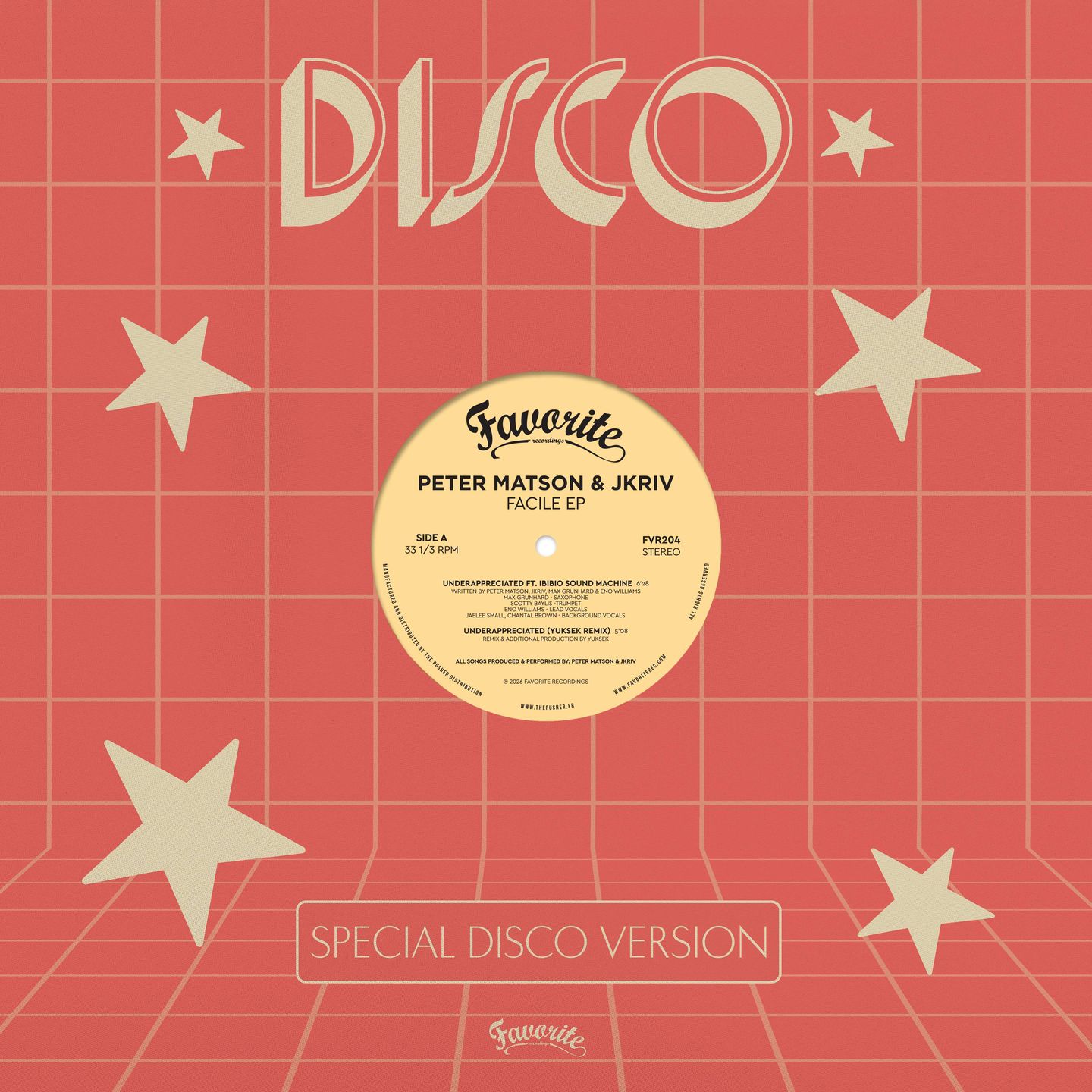 Peter Matson & JKriv - Facile EP | Favorite Recordings (FVR204) - main