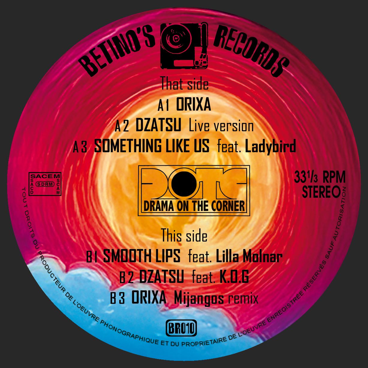 Drama On The Corner - ORIXA | Betino's Records (BR010) - 3