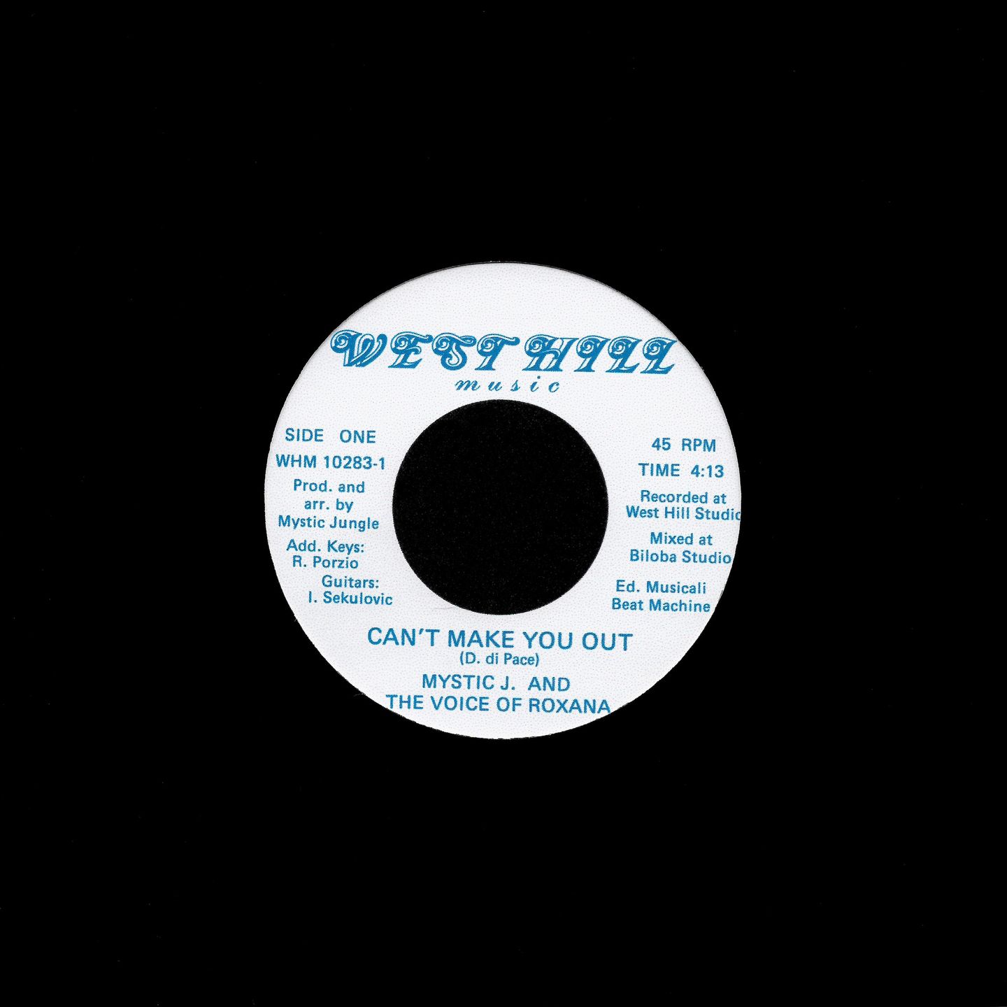 Mystic Jungle And The Voice Of Roxana - Can't Make You Out / Mountain River | West Hill Music (WHM10283) - main